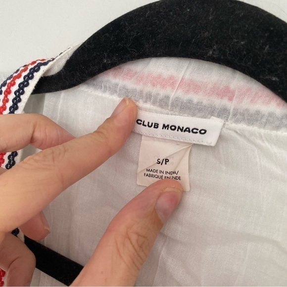 Club Monaco 100% Cotton Beach Tunic Swim Coverup - Picture 3 of 7